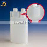 low price high quality HDPE two neck narrow neck plastic bottle