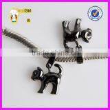 Jewelry On Line 925 Sterling Silver Gun Black Plated Dog Pendant Charm Beads thumbnail-2