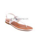 Hot Sale Ladies Diamond Peep Toe Beach Flat Sandals Wholesale Fashion Promotion Lady Sandals thumbnail-1