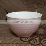 Wholesale 500 ml glazed and embossed personalized ceramic bowls