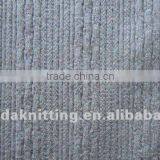 26s 100% cotton jacquard rib knitted fabric