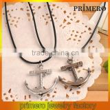 PRIMERO Fashion diamond rhinestone necklace Stainless steel male and female couple necklace anchor infinity necklace