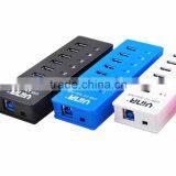 Universal Superspeed 7 Ports Usb 3.0 Hub 7 Port Usb3.0 Hub With Rj45 10/100/1000 Gigabit Ethernet Lan Network thumbnail-3