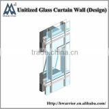 High quality unitized insulated glass curtain wall