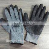 New Premium Black Latex Rubber Coated Palm Coated Work Gloves thumbnail-1