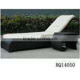 Beach Chair Sunbed Outdoor Furniture PE Rattan With Cushion thumbnail-1