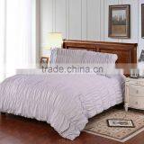 Pleated Artwork Duvet Cover Pillowcase Bedding Set