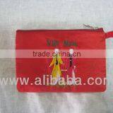 Vietnam Hand Embroidery Purse Red thumbnail-1