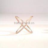 Latest Gold Finger Ring Designs Pave Diamond Ring 925 Sterling Silver thumbnail-2