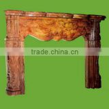 Popular home stone decoration marble antique fireplace french from Vietnam