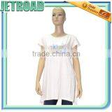 Women's Flared Bottom Hip Long Blouse Cap Sleeves Designs for Plus Size Women thumbnail-2