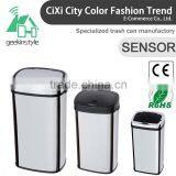 8 10 13 Gallon Infrared Touchless Dustbin Stainless Steel Waste Bin Eco-friendly Inductive Garbage Can SD-007 thumbnail-1