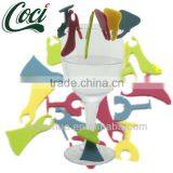 Hot Sale Silicone Wine Glass Clip Set thumbnail-1