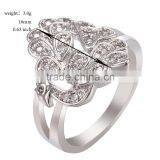 Sparkling Women Luxury Phoenix Shape Inlay Rhinestone Ring for Banquet Girlfriend Gift thumbnail-4