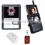 Battery Operated Wireless Video Door Phone System With Release Button Remote Control Video Intercom for Apartment 2.4 Inch thumbnail-6