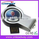 Epoxy Logo Swivel Plastic USB Flash Drive, 8GB Shinning Light New Design USB Flash Memory thumbnail-2