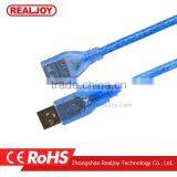 5m Dongguan Hi-speed a Male to a Female Transparent Extension Usb Cable thumbnail-2