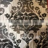 New arrival Modern lozenge flower design 100% Polyester Emboidery like Jacquard Curtain & Curtain fabric