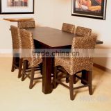 Untique Rattan Dining Set- Wicker Natural Rattan Dining Table Set Hand by Woven Wicker , Rattan