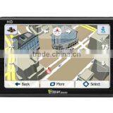Hot Sell 5'' Car GPS Navigator, 128MB RAM, Built-in 8G/Bluetooth/AVIN, European and Australian Free Map