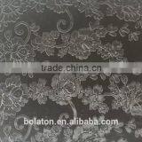 Black Velvet With 3d Flower Emboss for Kurti