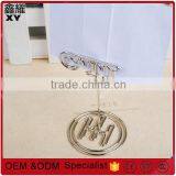 Good quality customer logo stainless steel stand holder table menu holder base