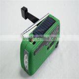 Design Solar Emergency Radio, Hand Crank to Wind Up, Flashlight, Phone Charger, Green thumbnail-4