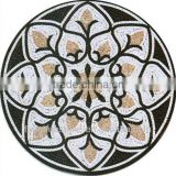 Round mosaic medallion floor patterns
