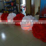 Lighting Inflatable Red and White Rose Flowers