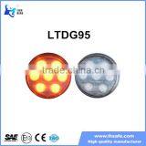 Police Led Warning Light, Aluminium Housing 12v Round Colored Strobe LTDG95 thumbnail-1