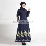 Southeast Asia Malaysia Muslim Women Abaya Kaftan Floral Printed Long Dress thumbnail-3