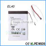 Original Replacement Lithium EL40 Mobile Battery for Motorola XT830C XT1019 3.8V 1980 MAh thumbnail-1