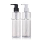 Best Selling 200ml Plastic Lotion Bottle Transparent With Black Pump, Plastic Bottle for Cosmetic Packaging Bottles
