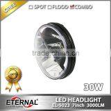 7in Round Off-road Truck SUV Cars 4x4 Vehicles High Power 30W Dual Sealed Beam LED Headlight thumbnail-3