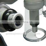 40x Mini Portable Measuring Microscope + Helicoid Focusing + LED Penlight thumbnail-3