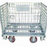 Warehouse Storage Welded Heavy Duty Collapsible Galvanized Wire Cage thumbnail-3
