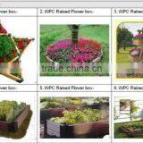 Low maintance wpc decking board for flower box waterproof wpc garden flower box