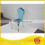 Blue Fashion Stainless Steel Dining Chair for Sale thumbnail-3