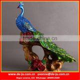 Exquisite Handmade Peacock Sculpture thumbnail-1