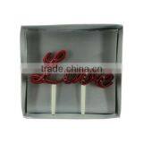 Love Resin Wedding & Birthday Cake Topper thumbnail-3