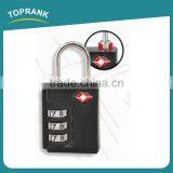 Toprank China Manufacturer Wholesale Portable Luggage Travel Lock 3 Digital Combination TSA Code Padlock thumbnail-1