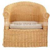 Cheap Hand Weave Willow Material Wicker Chair Price for Homes & Garden thumbnail-3