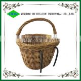 Cheap wholesale front handlebar willow bike basket