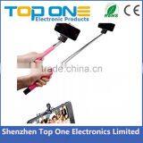 TOP ONE Mini Cable Take Pole Monopod Selfie-stick Factory Wholesale Price Foldable Wired Selfie Stick thumbnail-4