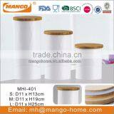 Wooden Lid Colorful Coating Metal Ripples Canister Sets thumbnail-5