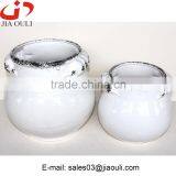 Good Sales White Antique Ceramic Flower Pot, Outdoor Flower Pots Antique Planter thumbnail-2