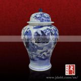 Antique style excellent quality blue and white porcelain ginger jars for home storage