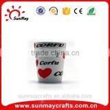 OEM High Quality Custom I Love Corfu Souvenir Ceramic Cup for Sale thumbnail-1