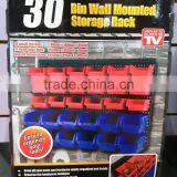 Storage Rack Organizer Tool Holder Wall Mounted Bin Garage Tools Box Screw Shop thumbnail-3