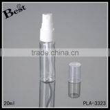20ml Clear PET Cosmetic Plastic Spray Bottle Wholesale Small Plastic Spray Bottle With Clear Over Cap thumbnail-1